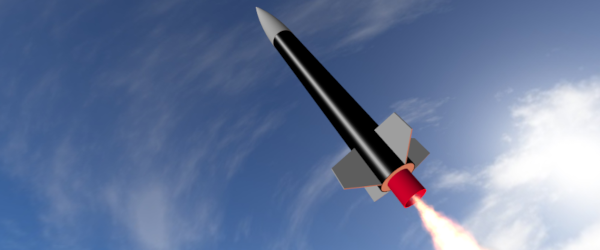 Render of amateur rocket